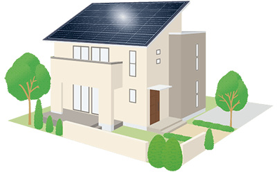 住宅用太陽光発電設備の取付
